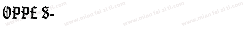 oppe s字体转换
